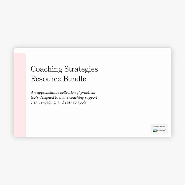 Coaching Strategies Resource Bundle resource preview