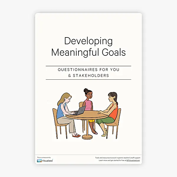 Developing Meaningful Goals Questionnaire resource preview