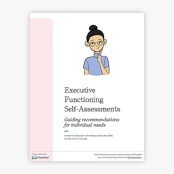 Executive Functioning Self-Assessments resource preview