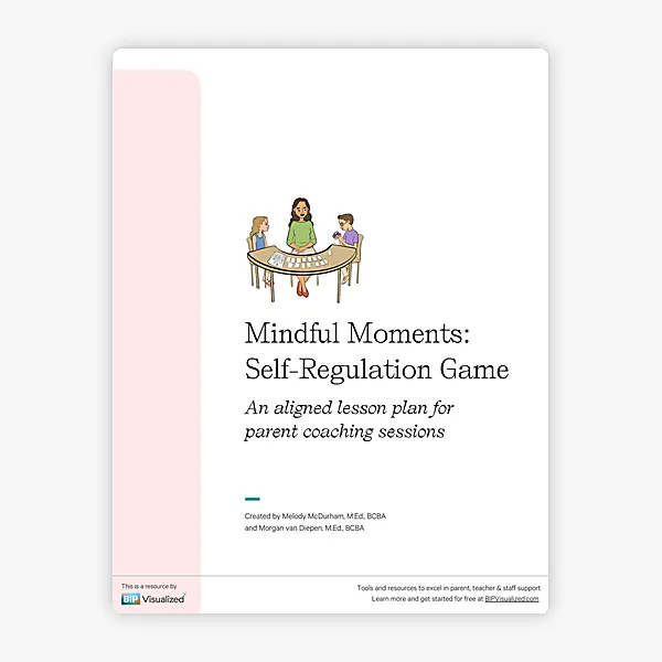 Mindful Moments Game ~ Parent Coaching Lesson Plan resource preview