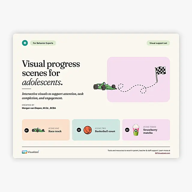 Visual Progress Scenes for Adolescents resource preview
